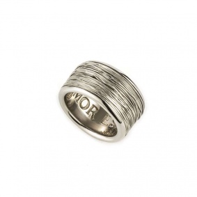 18k White Gold 12mm Dress Ring